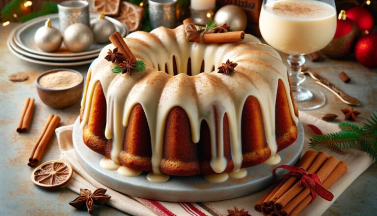 Eggnog Rum Bundt Cake