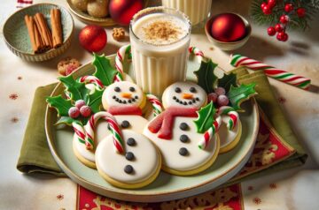 Eggnog Snowman Cookies