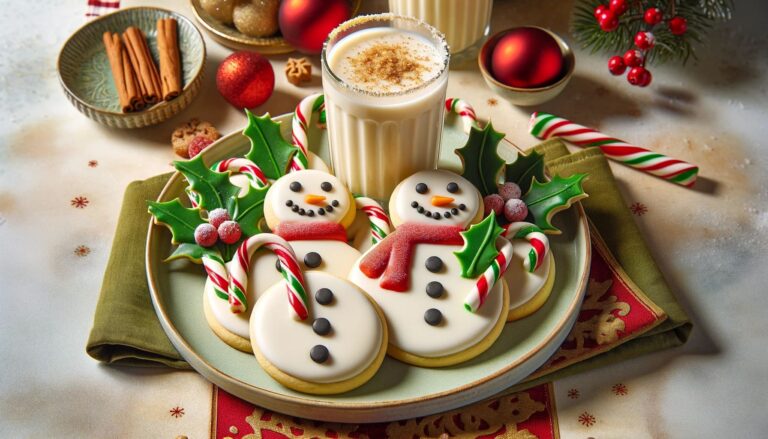Eggnog Snowman Cookies