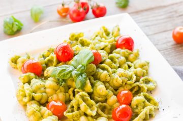 Angel Hair Pasta With Creamy Pesto