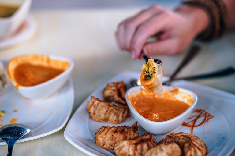 Pot Sticker Pork and Coriander Dumplings With Dipping Sauce