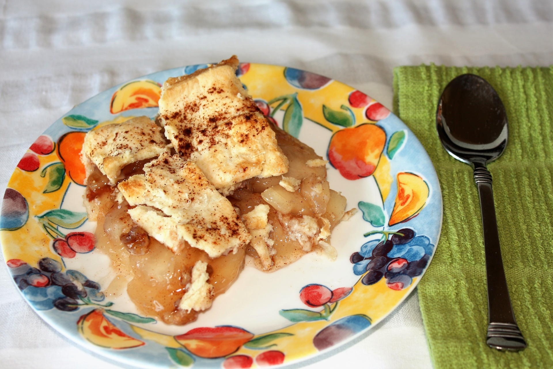 Bourbon Peach Cobbler