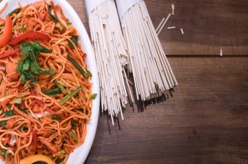 Asian-Style Ground Chicken and Noodles