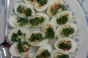 Avga Gemista or Greek Stuffed Eggs