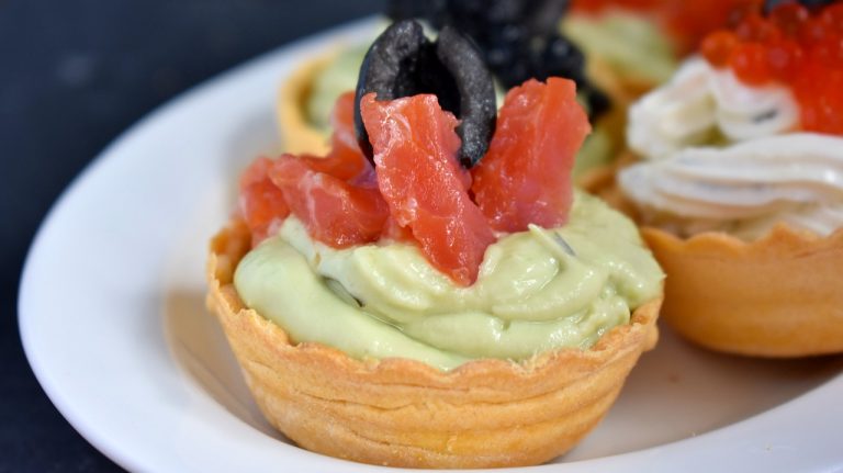 Avocado with Salmon Appetizer
