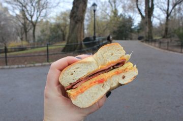 Mc Donald's Breakfast Bagel Sandwich (Steak)