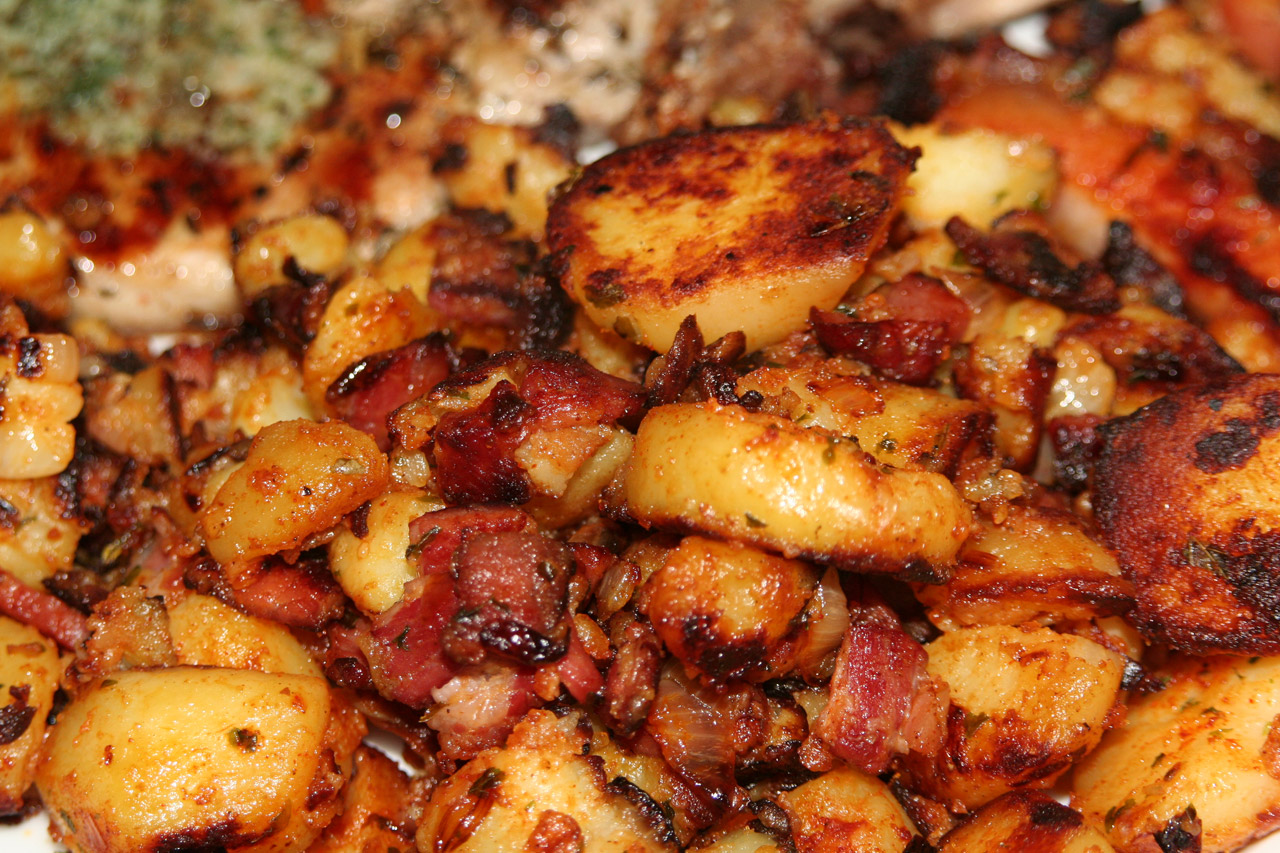 Bacon Topped Cheese Potatoes