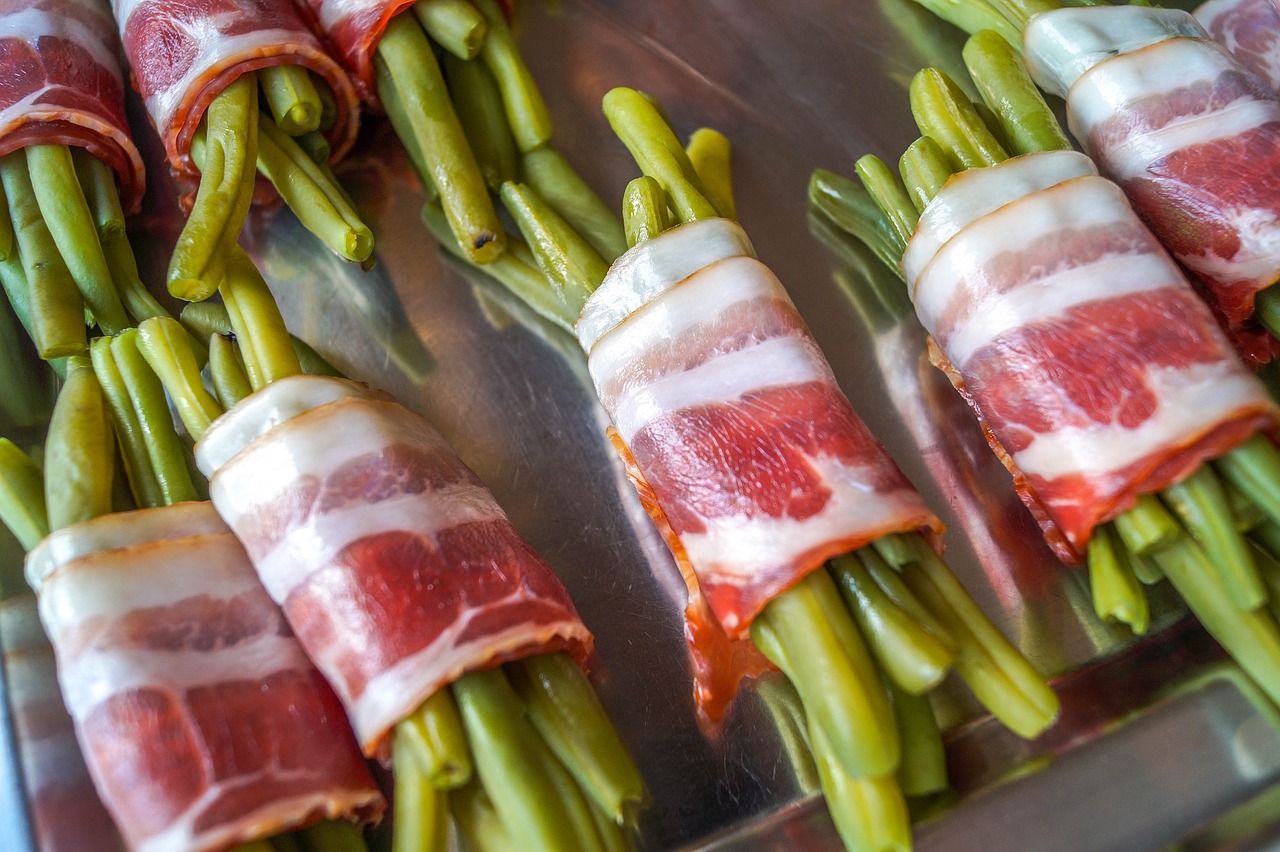 Bacon-Wrapped Cornish Game Hens With Raspberry Balsamic Glaze