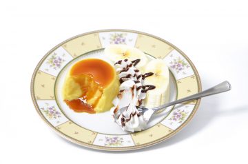 Baked Butternut Squash Pudding Topped With Ginger Whipped Cream