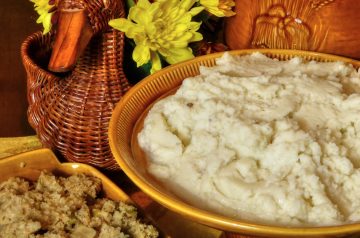 Baked Sweet-and-Savory Mashed Potatoes