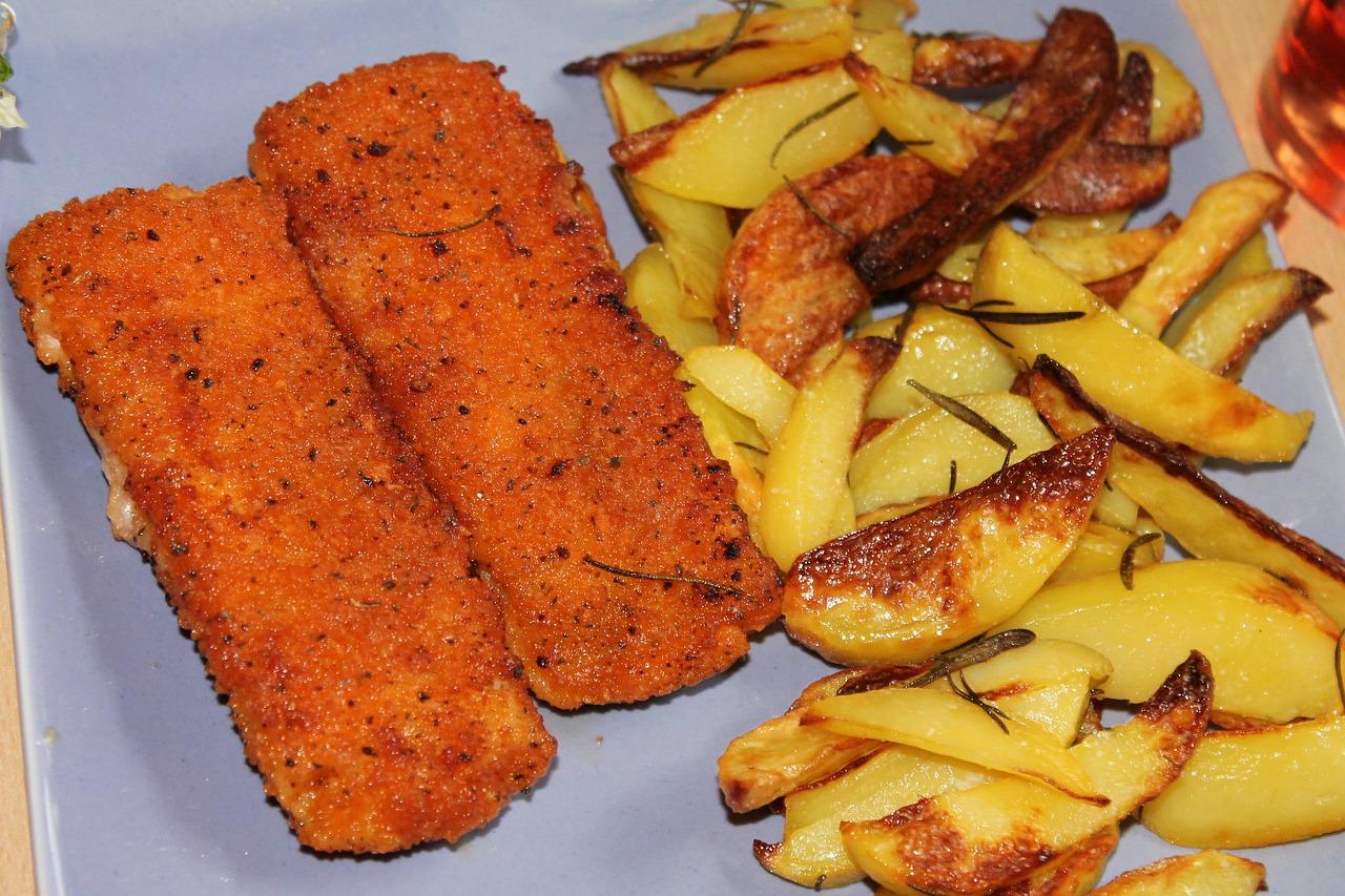 Basil Oven Fried Potatoes