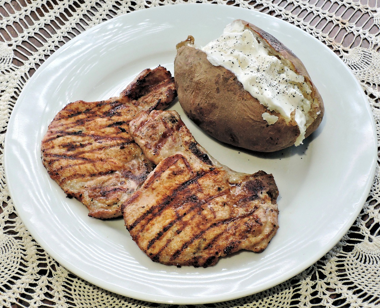 Golden Sour Cream Pork Chops