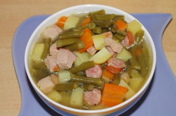 Beefed-Up Black Bean Soup