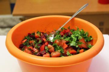Beet Salad with Raspberry Vinaigrette
