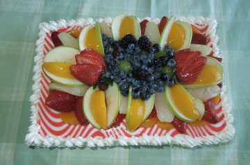 Bramley Apple Cheesecake With Stewed Blackberries