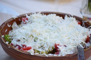 Black Bean Salad with Feta and Red Peppers