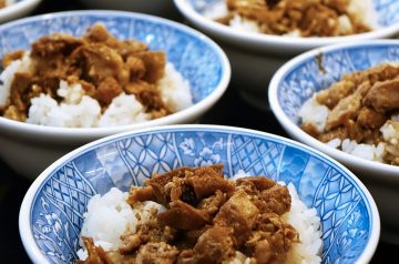 Braised Sirloin Tips Over Rice