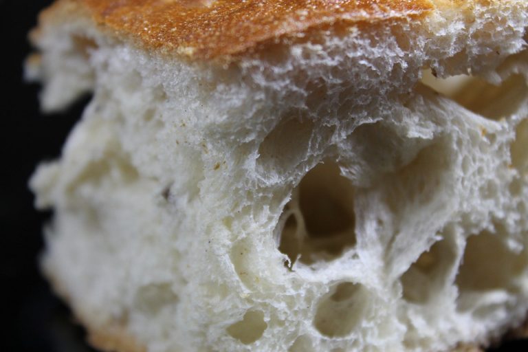 Flat Health Bread Baked in Oven