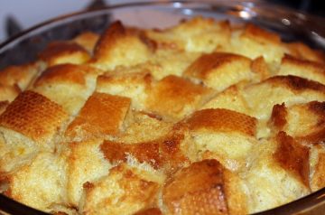 Bread Pudding With Bourbon Sauce (Microwave Recipe)