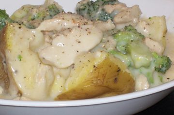 Broccoli Chicken Potato Parmesan
