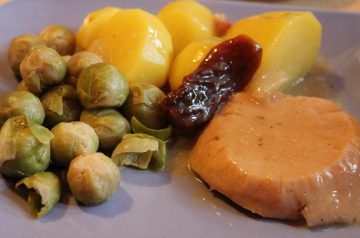 Parmesan Brussels Sprouts With New Potatoes