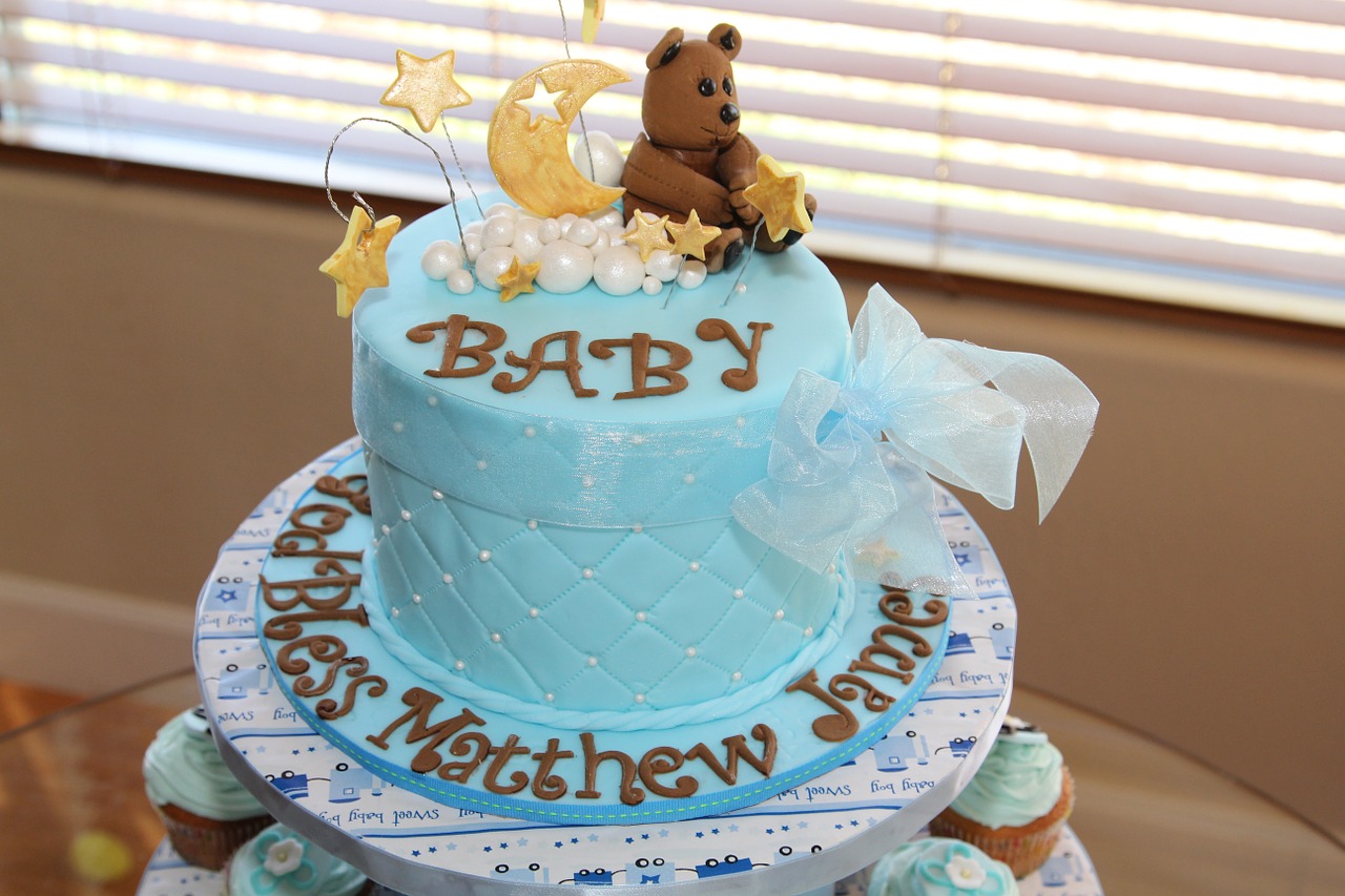 Baby Block Shower or Birthday Cake