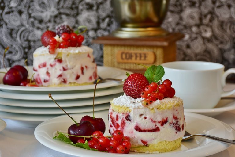 Banana Coffee Cake With Strawberry Glaze