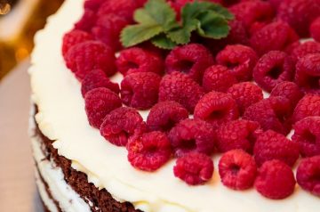 Raspberry Sour Cream Pie