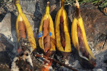 Campfire Chocolate Bananas
