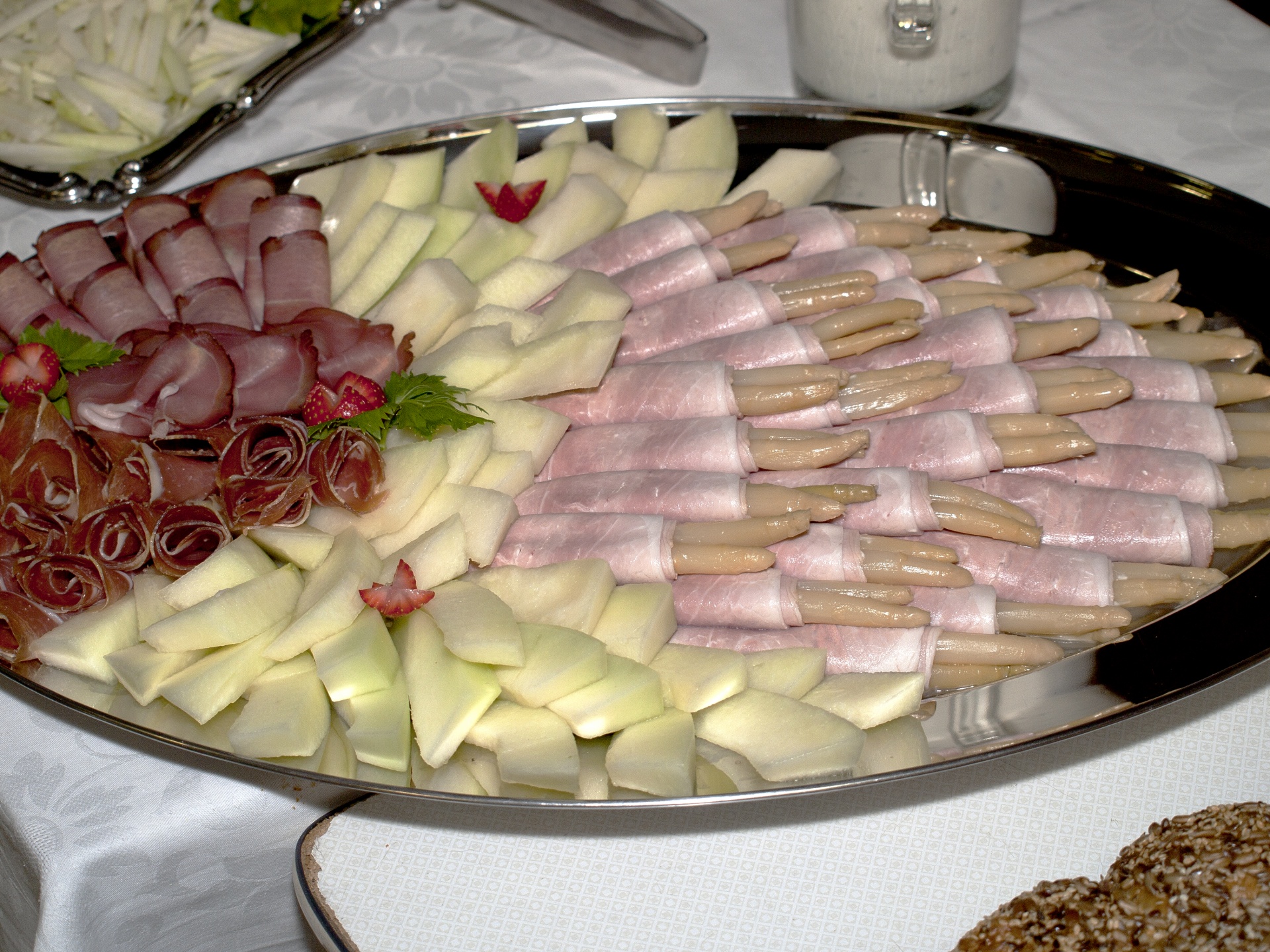 Capellini with Ham and Asparagus