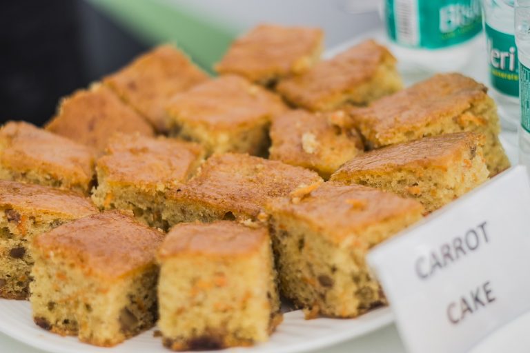 Carrot-Pumpkin Bars with Orange Icing