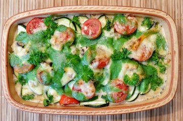 Cheddary Vegetable Gratin