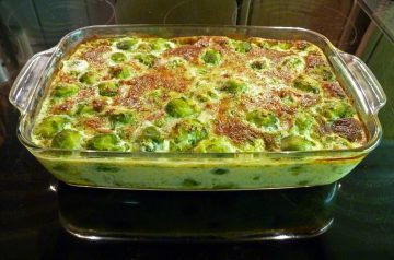 Brussels Sprouts Rice Casserole