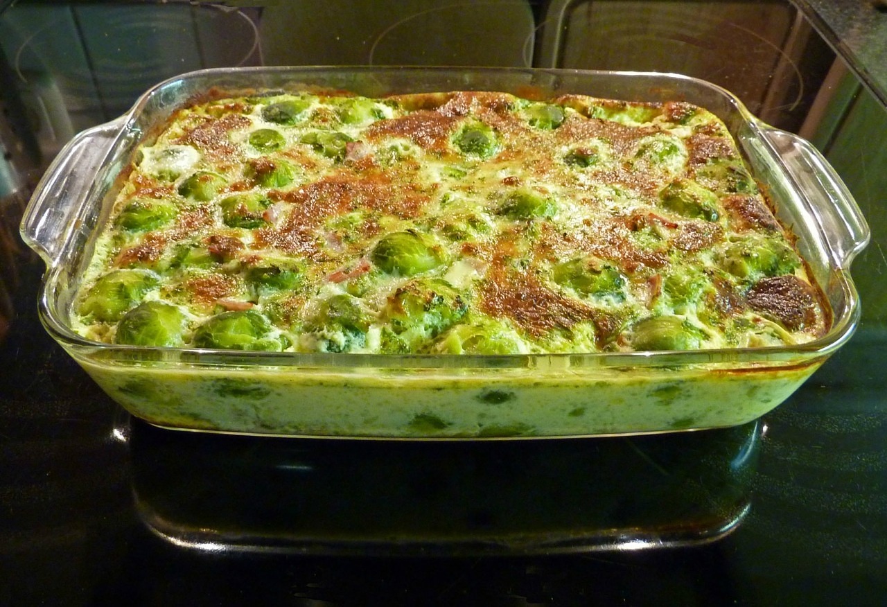 Brussels Sprouts Rice Casserole