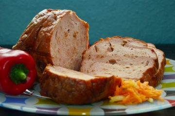 Cheese and Mushroom-Stuffed Meatloaf