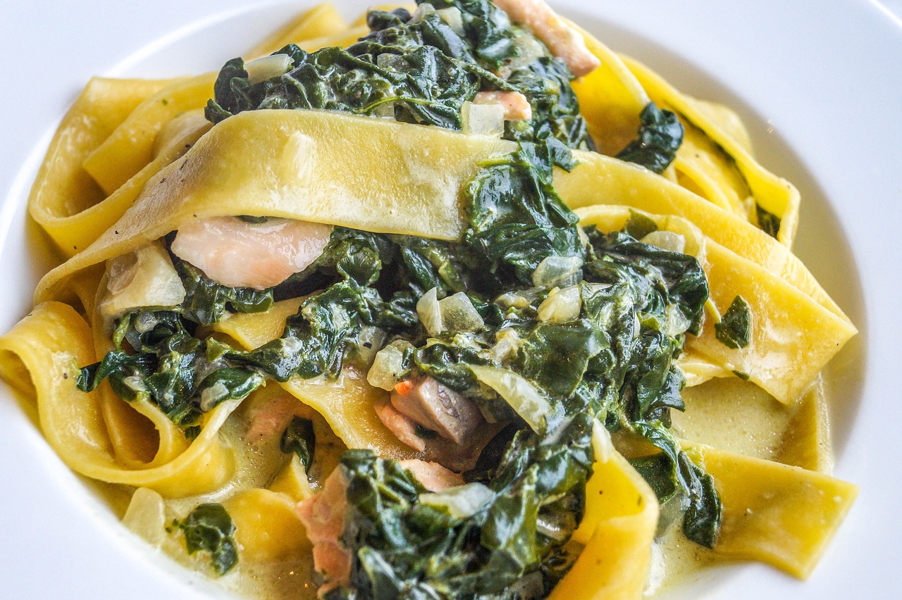 Chicken and Spinach Noodles