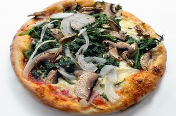 Chicken and Spinach Turkish Style Pizza