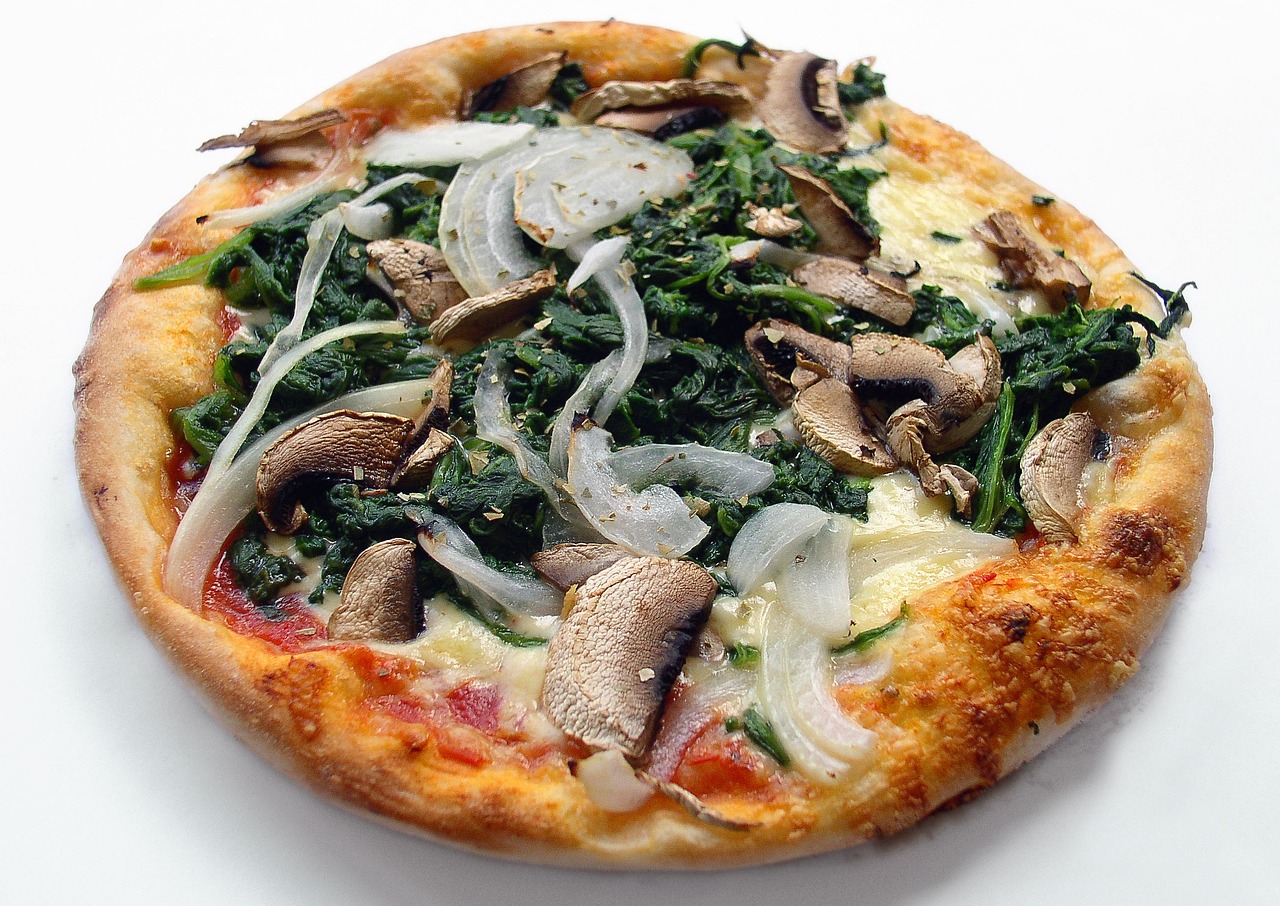 Chicken and Spinach Turkish Style Pizza