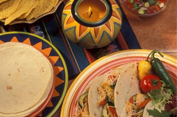 Chicken and Tortillas in Chili-Cheese Sauce