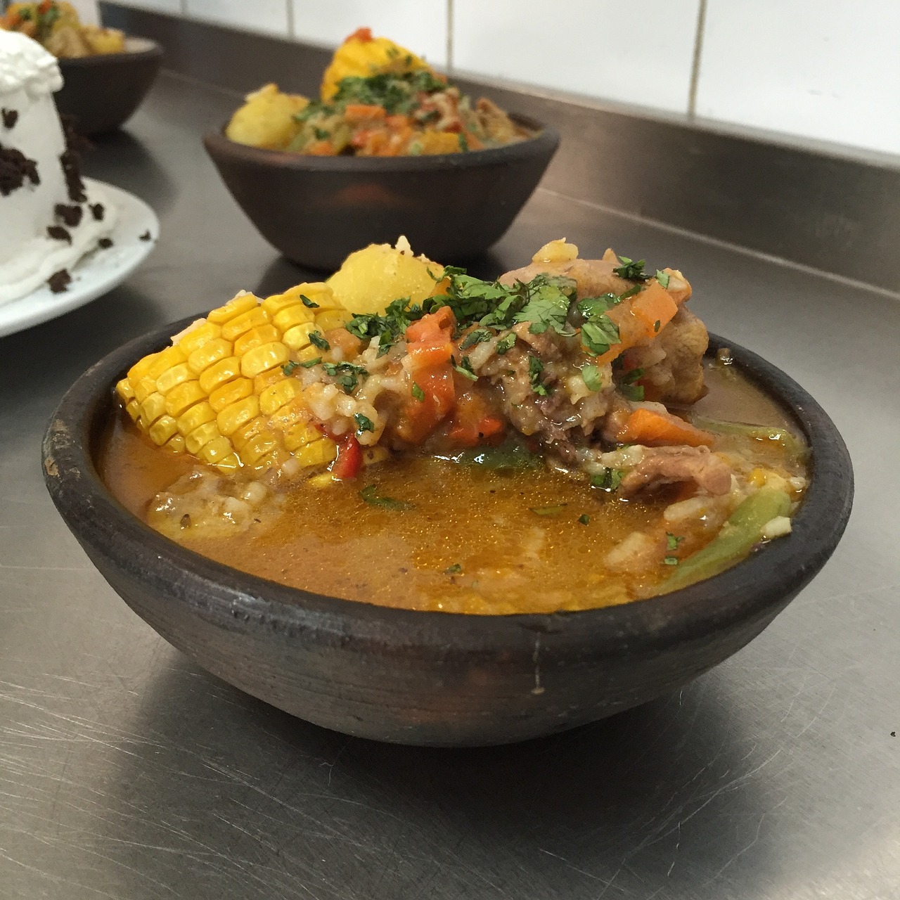 Chicken Corn and Rivel Soup
