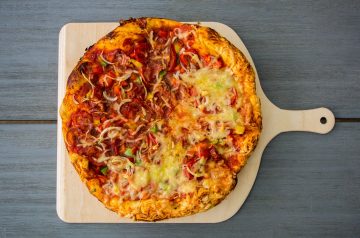 Chicken-Pesto Pan Pizza