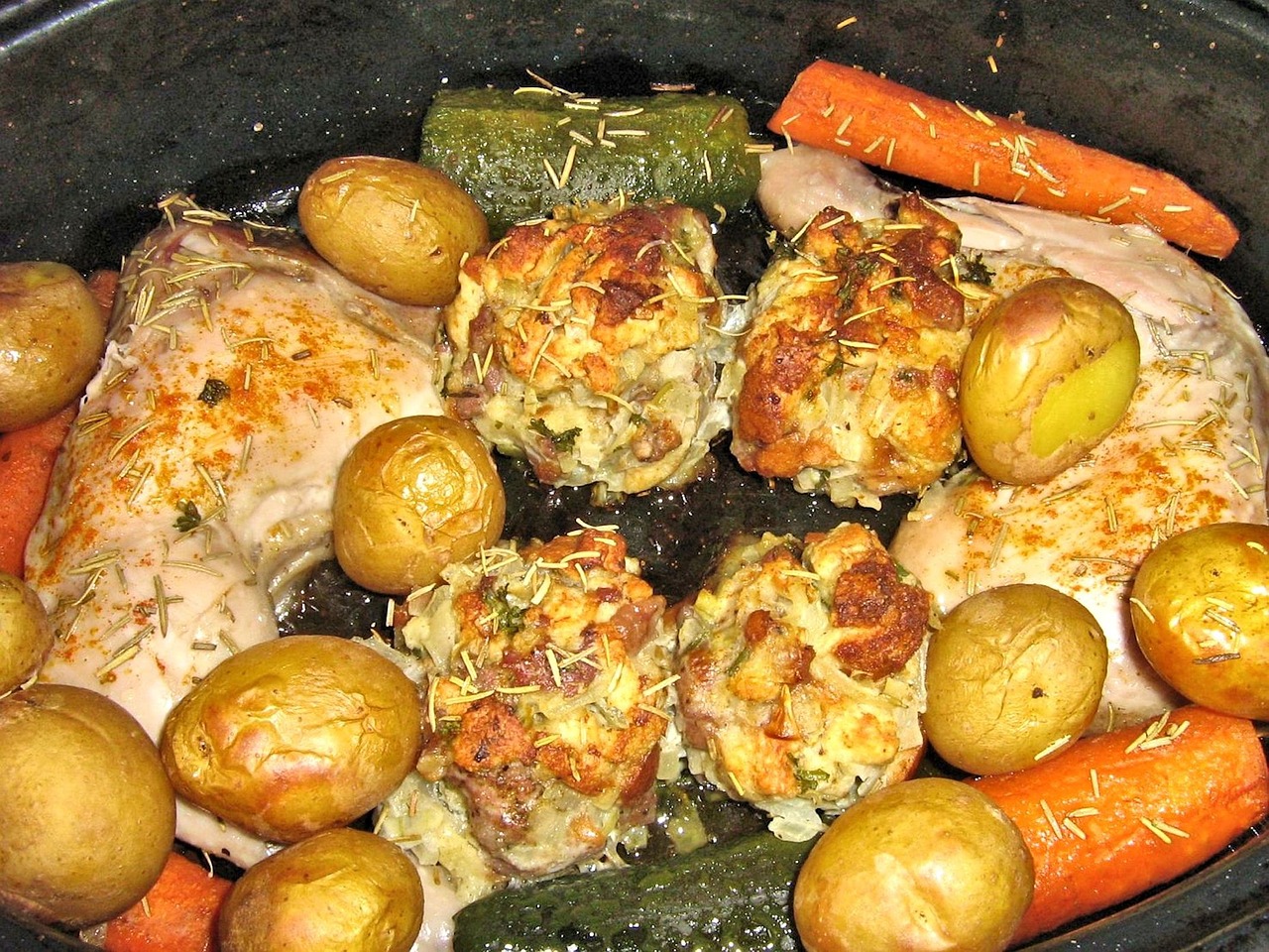 Chicken Provencal With Potatoes and Carrots