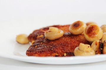 Chicken Schnitzel with Noodles