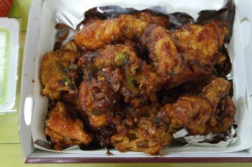 Chicken Tenders With Spicy Rice and Red Peppers
