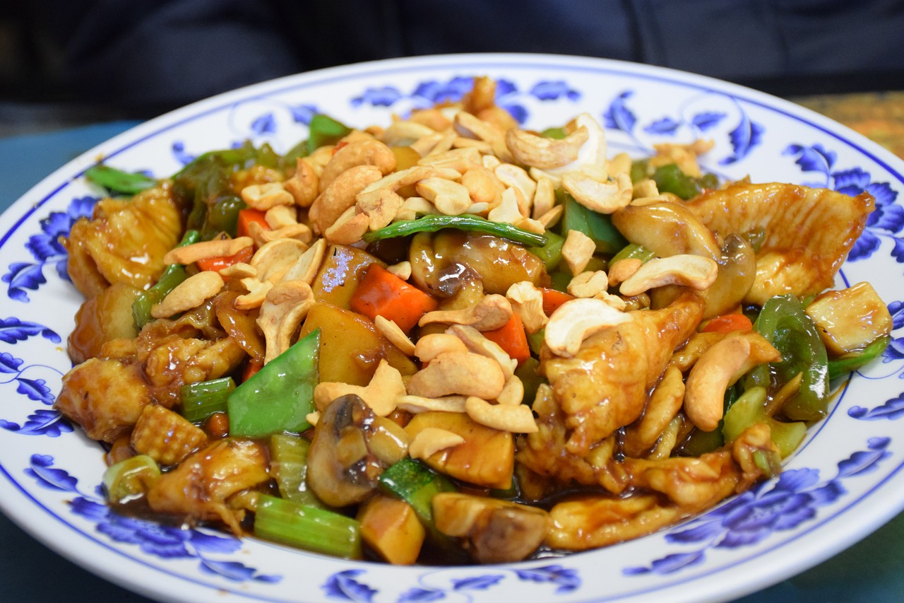 Low-Fat Cashew Chicken (Oriental Dish)