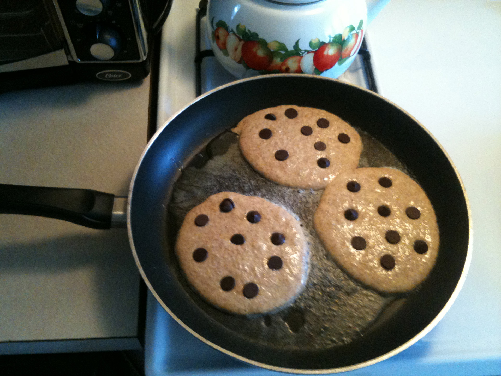 Chocolate Chip-Oat Pancakes
