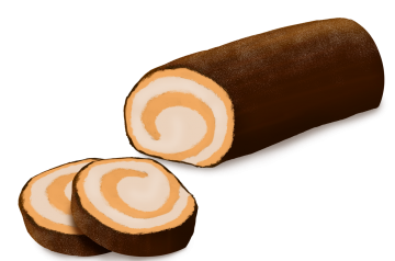 Chocolate Cream-Filled Cake Roll