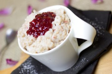 coconut lychee rice pudding