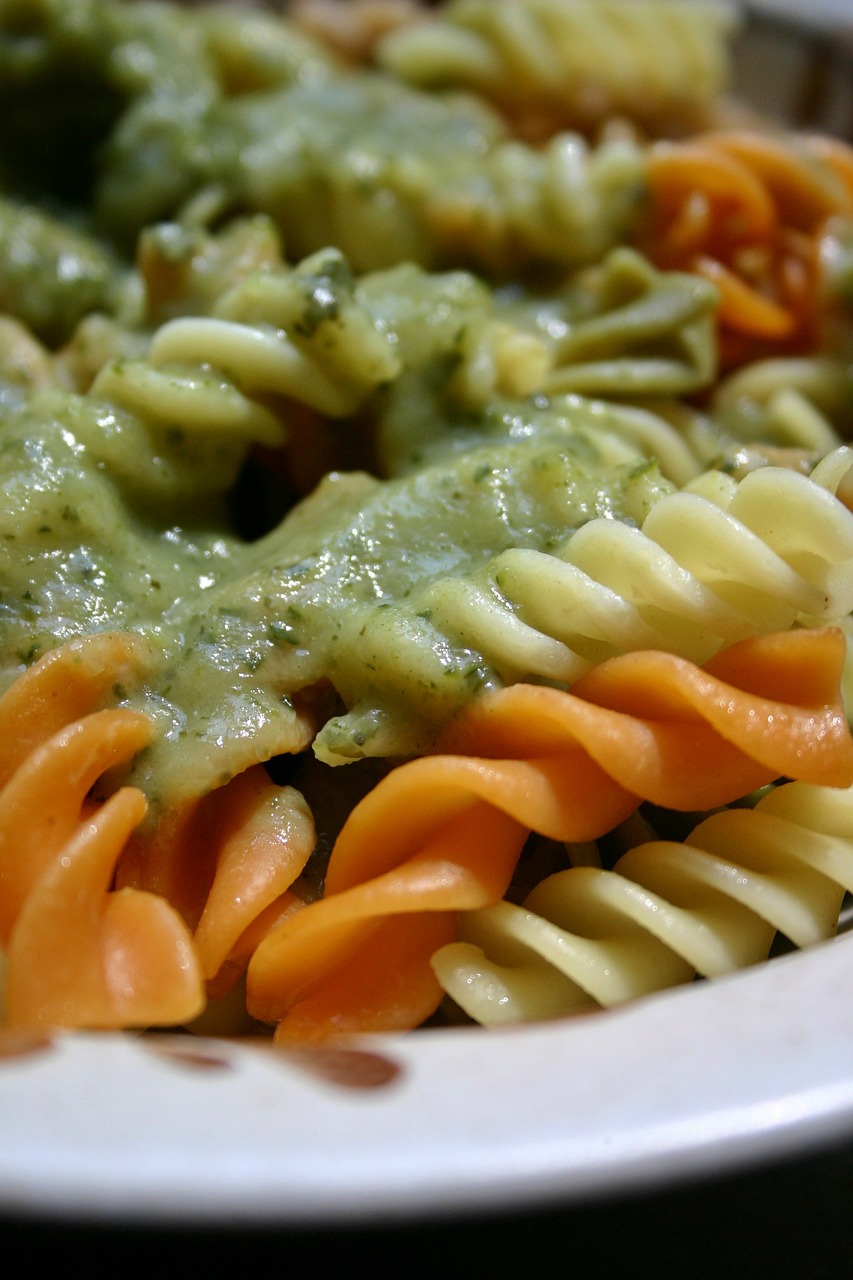 Colorful Pasta Lunch