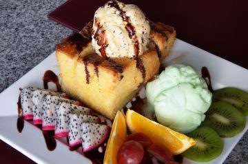 Cream Cheese Stuffed Cinnamon Toast With Fruit